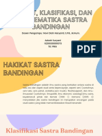 Azizah Suryani - 073 - Hakikat, Klasifikasi Dan Problematika Sastra Bandingan