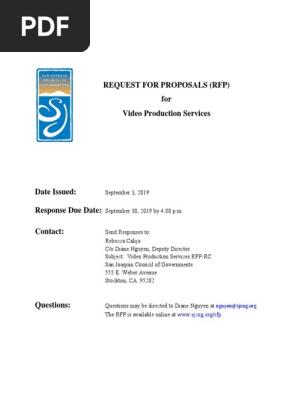 Video Production Services Contract Proposal