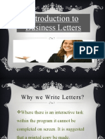 Introduction To Business Letters