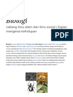 Biologi - Wikipedia Bahasa Indonesia, Ensiklopedia Bebas