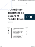 A Biopolítica Do Bolsonarismo e A Ideologia Do "Cidadão de Bem"