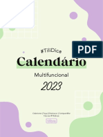 Molde Calendario 2023 Tilibra