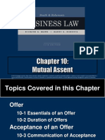 SR17 - PPT - ch10 - Mutual Assent - Fall 2020