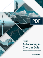 Guia da Autoprodução de Energia Solar: Modelos de decisão para o consumidor