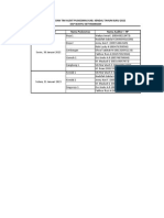 Jadwal Audit Puskesmas Kab. Kendal