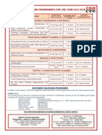 CRRI Training Calander 2017-18