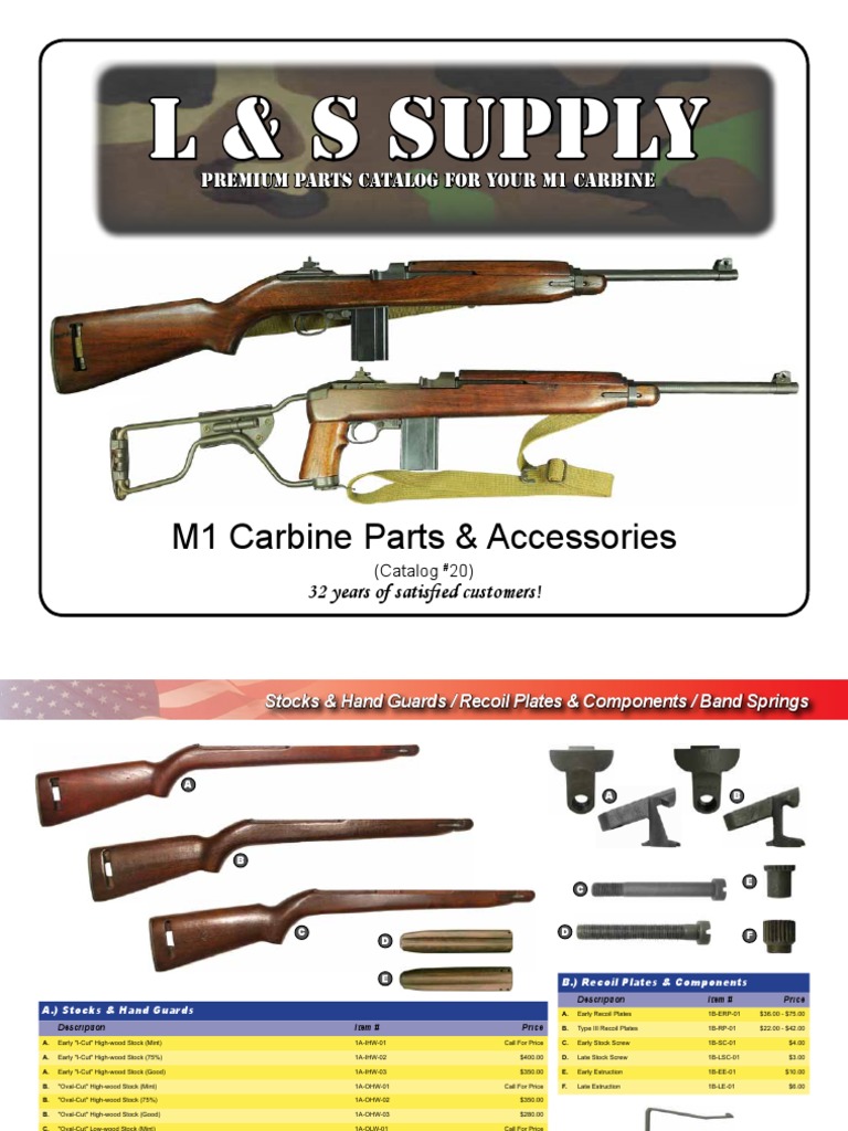 M1 Carbine Rifle Parts