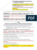 Procedimentos Depósito em Garantia