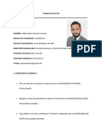 Curriculum Vitae de Profe de Leyislacion Ambiental