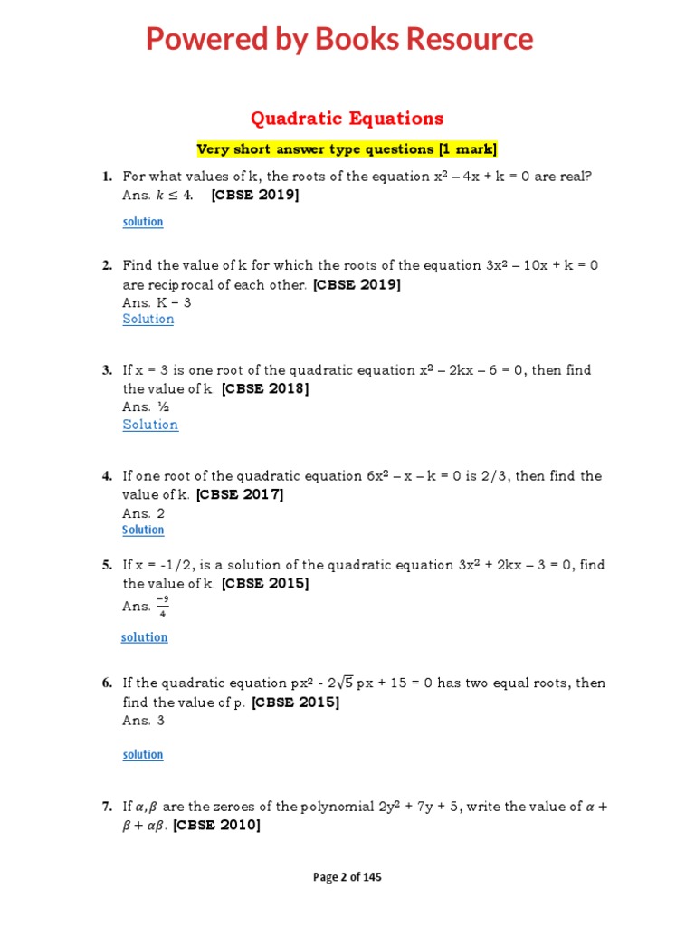 quadratic-equations-very-short-answer-type-questions-1-mark-1-pdf