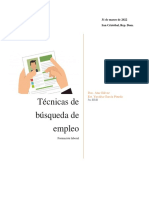 Informe Técnicas de Búsquedas de Empleos Yuyidsa García