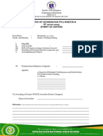 Minutes of Hrpta Meeting Template