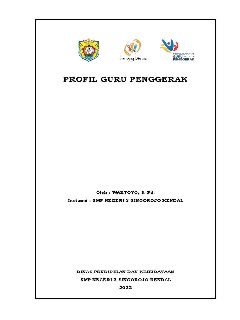 Profil Guru Penggerak Wartoyo, S. Pd. | PDF