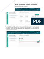 WhatsApp Broadcast Messages "Upload From CSV"