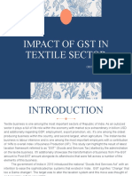 Impact of GST in Textile Sector: Group 1 (Girls)