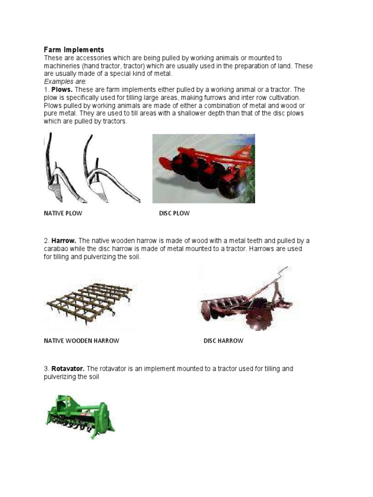 Farm Implements IMAGE | PDF