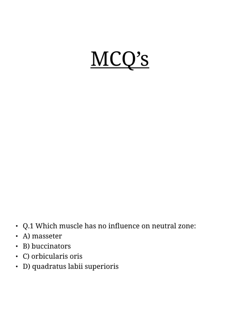 Mcqs On Neutral Zone 16 12 14 PDF