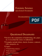 Forensic Science: Questioned Documents Documentation