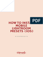 How To Install Presets in Lightroom Mobile (iOS) 2021