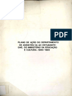 Plano de ação do Departamento de Assistência ao Estudante - DAE, do Ministério da Educação e Cultura 1980 1985
