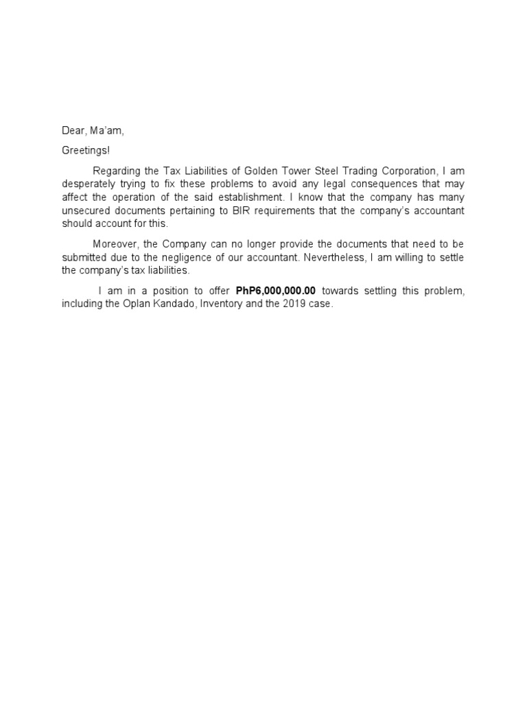 Bir letter pdf