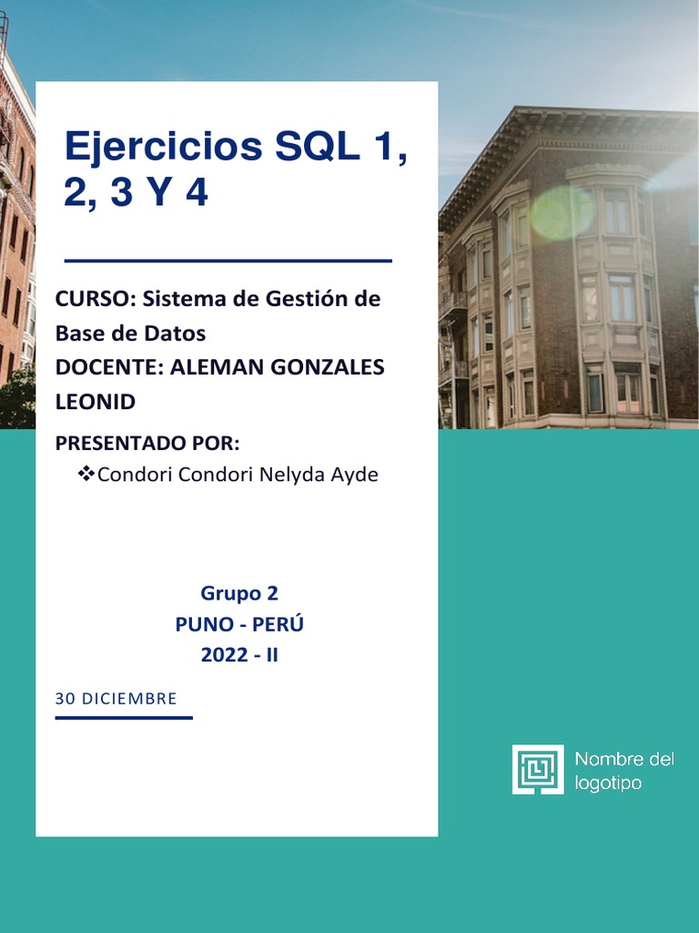 Ejercicios de sql pdf