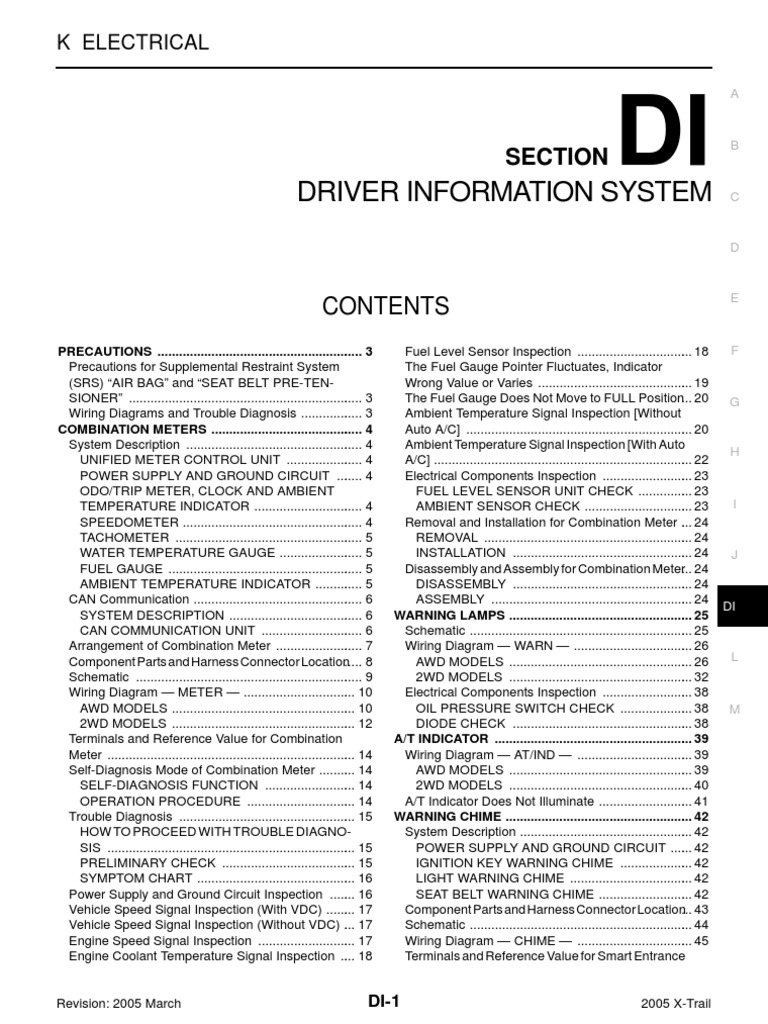 Nissan XTrail T30 2005 Manual PDF Airbag Seat Belt