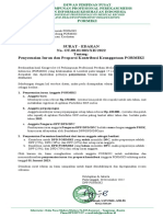 SE PORMIKI Penyesuaian IURAN Dan Proporsi Kontribusi Keanggotaan PORMIKI - 2023