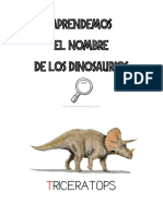 LIBRO Aprendemos El Nombre de Los Dinosaurios