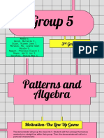 Patterns and Algebra - Group 5