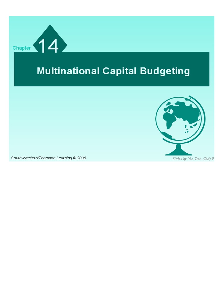 Multinational Capita Budget PDF Capital Budgeting Net Present Value