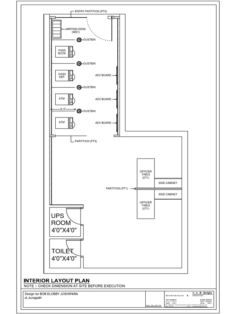 Interior Layout Plan | PDF | Office Equipment