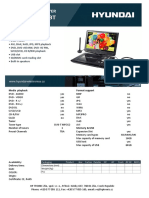 PDP 10650 DVBT: Portable DVD Player