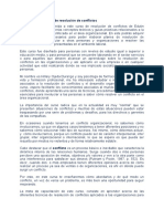 Introducción Al Curso de Resolución de Conflictos