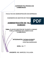 Plan de Gestión de Talento Humano para Empresa de Servicios