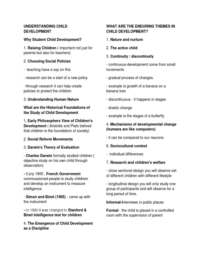 Key Insights on Child Development | PDF | Child Development | Psychology