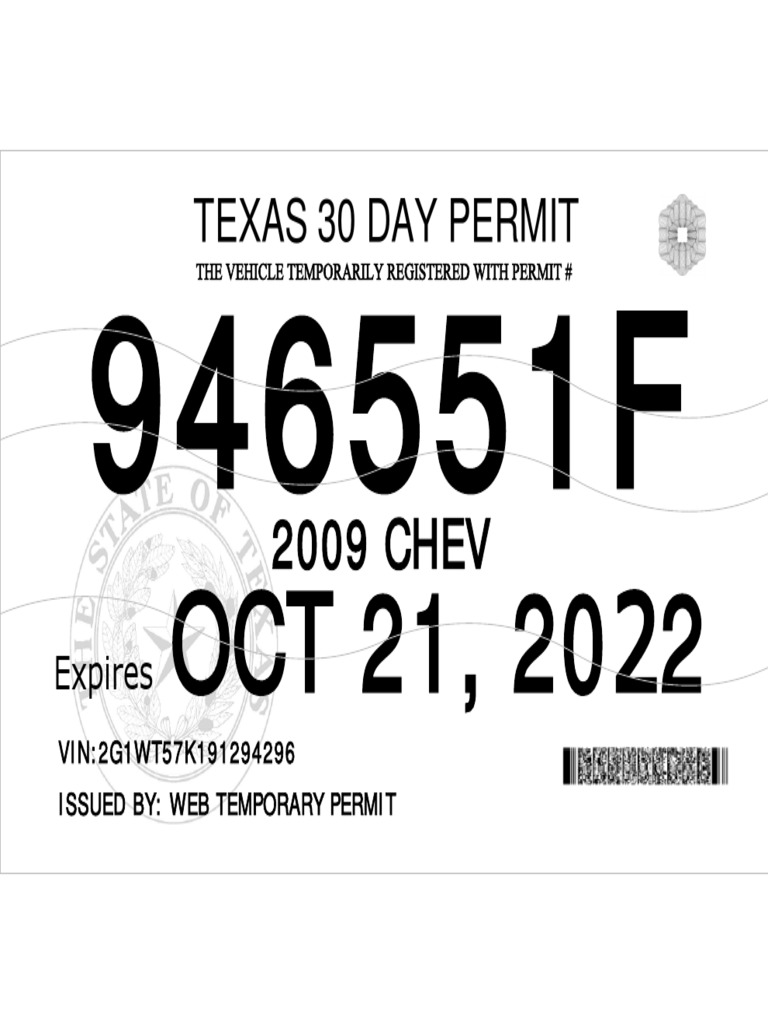 Placa Temporal Texas PDF
