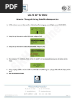 SAT TV S90W Change Satellite Frequencies