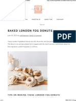 The Best Baked London Fog Donuts - Caitlin Imogen Bakes