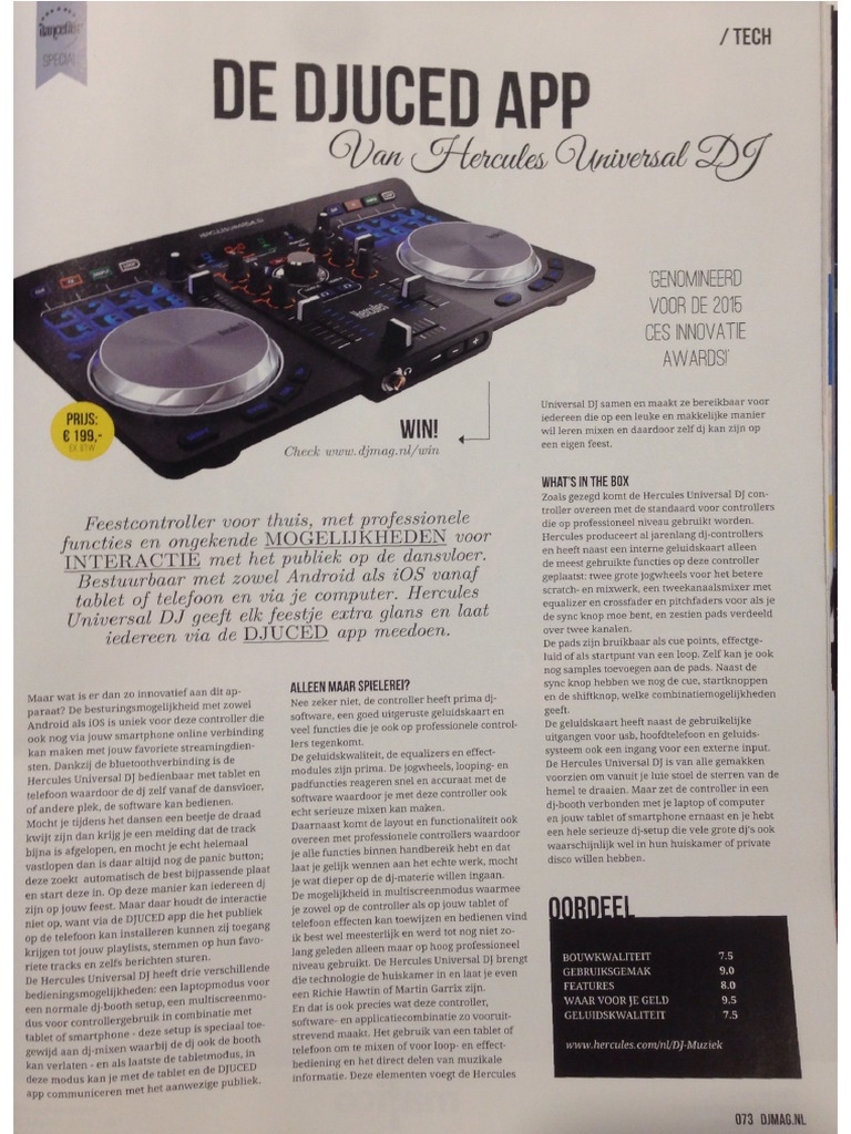 Hercules Universal DJ Controller Review PDF