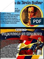 Francisco Miranda y Simon Bolivar, HISTORIA EN IMAGENES COLOREADO