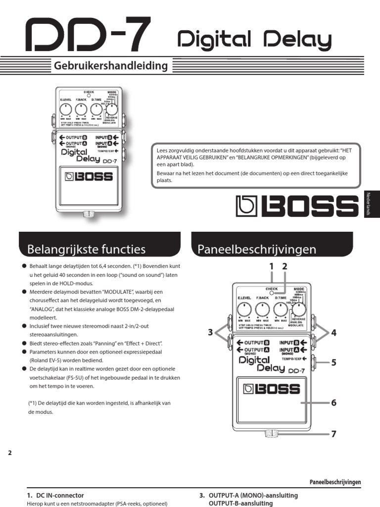 Boss DD-7 - d01 - W | PDF