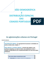 Distribuição e hierarquia das cidades portuguesas