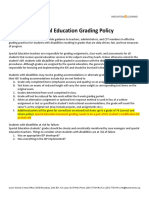 Ilearn Special Education Grading Policy