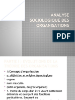 Analyse Sociologique Des Organisations