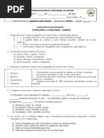 ARTES - 7º ANO - Recuperação