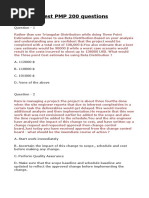 PMP Test 200 Questions 140622