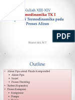 Kuliah 13-14 Aplikasi Termodinamika Pada Proses Aliran