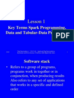 BDACh 05 L01 Spark Programming Data Processing Tabular Data Key Terms