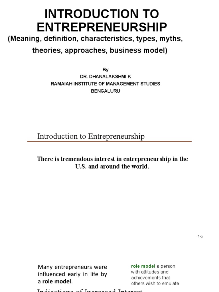 1.-Introduction_-types-and-approaches | PDF | Entrepreneurship ...